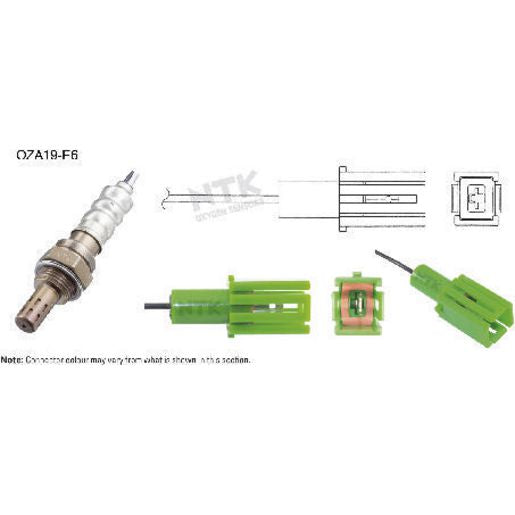 NTK Oxygen Sensor 1 Wire 550Mm Cable OZA19-E6