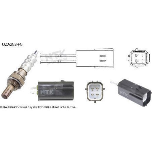 NTK Oxygen Sensor 4 Wire 280Mm Cable OZA253-F5