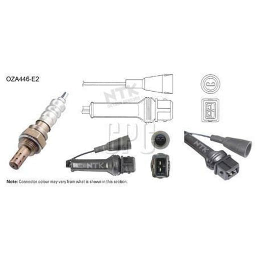 NTK Oxygen Sensor 3 Wire 975Mm Cable OZA446-E2