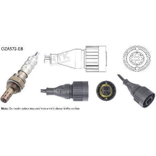 NTK Oxygen Sensor 4 Wire 540mm Cable OZA572-E8