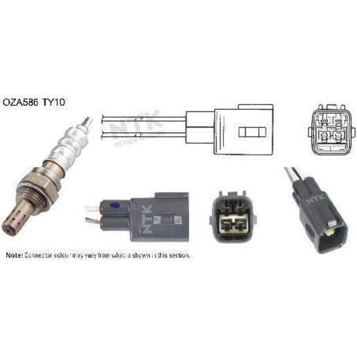 NTK Oxygen Sensor 4 Wire 350Mm Cable OZA586-TY10