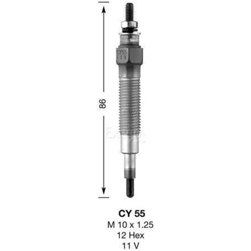 NGK Glow Plug 11V CY55