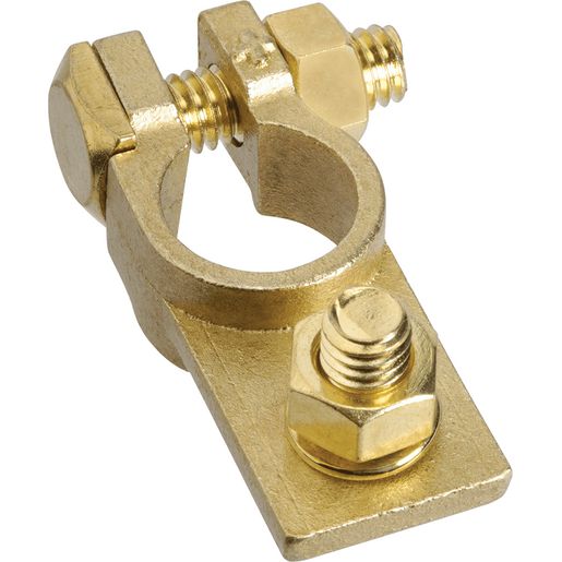 PROJECTA Forged Brass Battery Terminal Positive Stud Square Mount BT10-P1