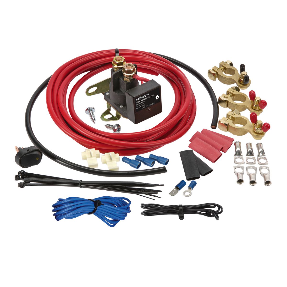 PROJECTA 12V 100A Voltage Sensitive Relay Kit VSR100K