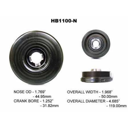 Powerbond OEM Replacement Harmonic Balancer HB1100N