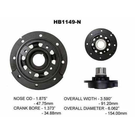 Powerbond OEM Replacement Harmonic Balancer HB1149N