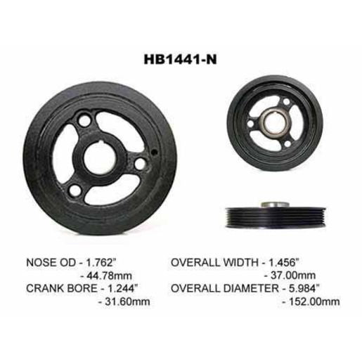 Powerbond OEM Replacement Harmonic Balancer HB1441N