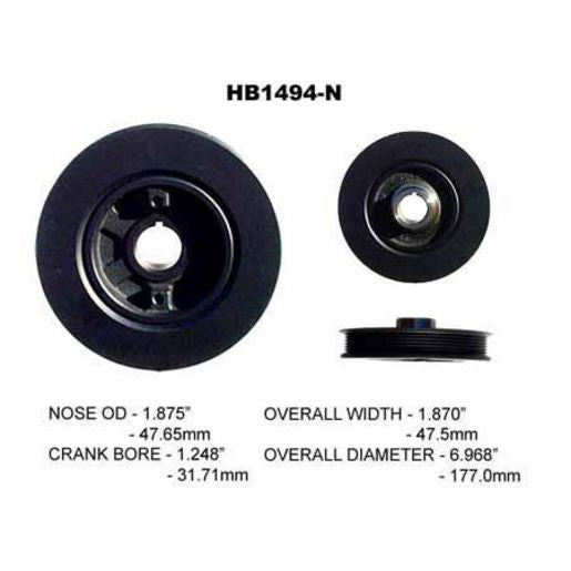 Powerbond OEM Replacement Harmonic Balancer HB1494N