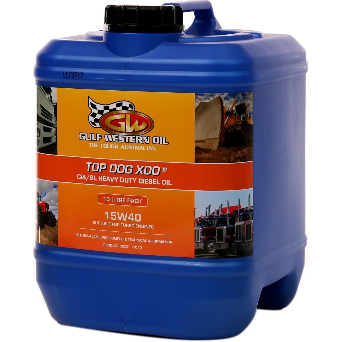 Gulf Western Top Dog XDO 15W-40 Engine Oil 10L 31012