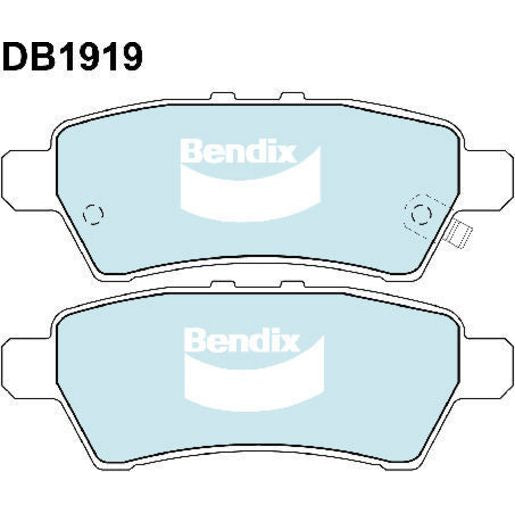 Bendix Heavy Duty Brake Pad Set Rear DB1919 HD