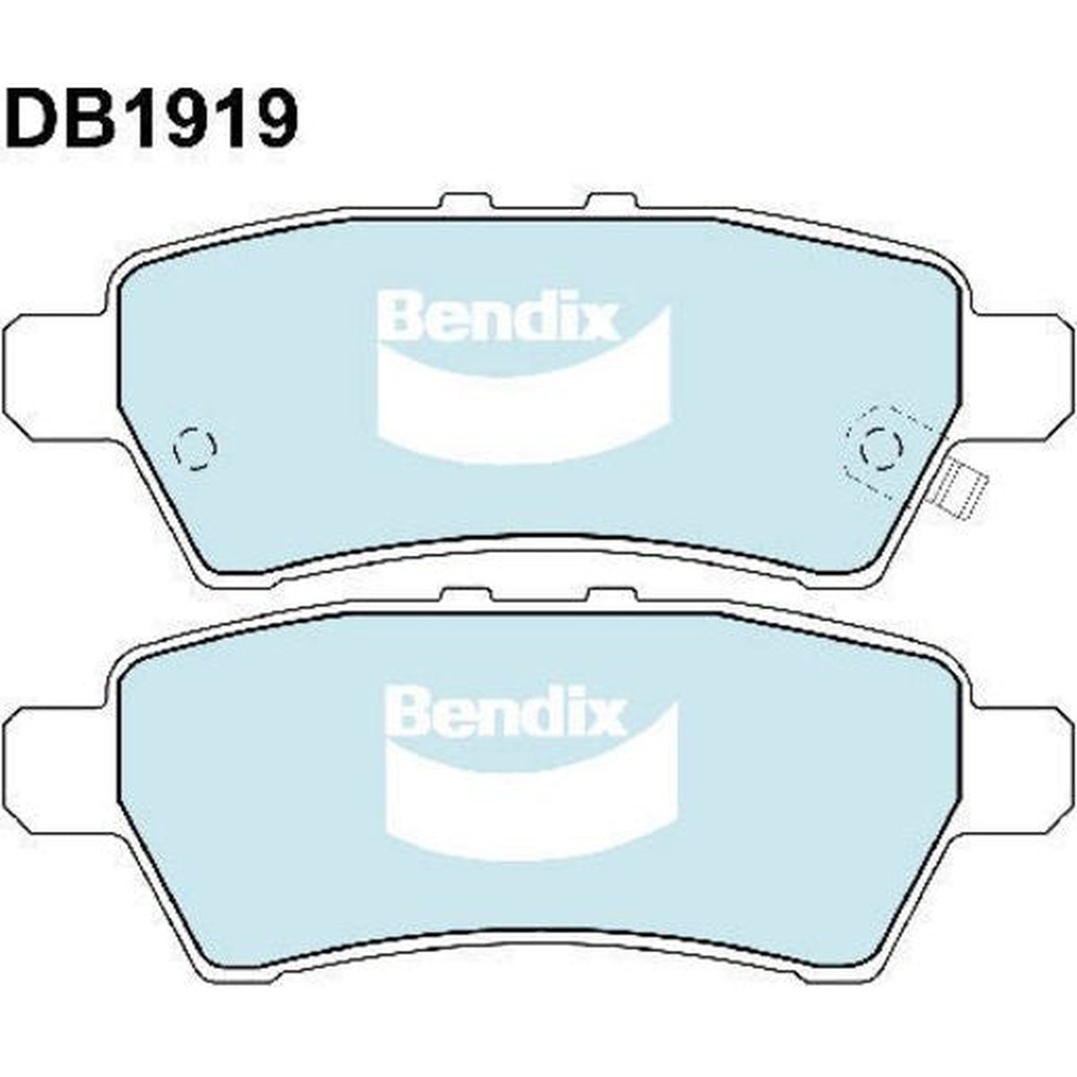 Bendix Heavy Duty Brake Pad Set Rear DB1919 HD
