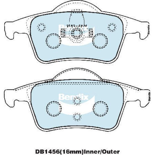 Bendix Brake Pads Set - General Ct DB1456CT