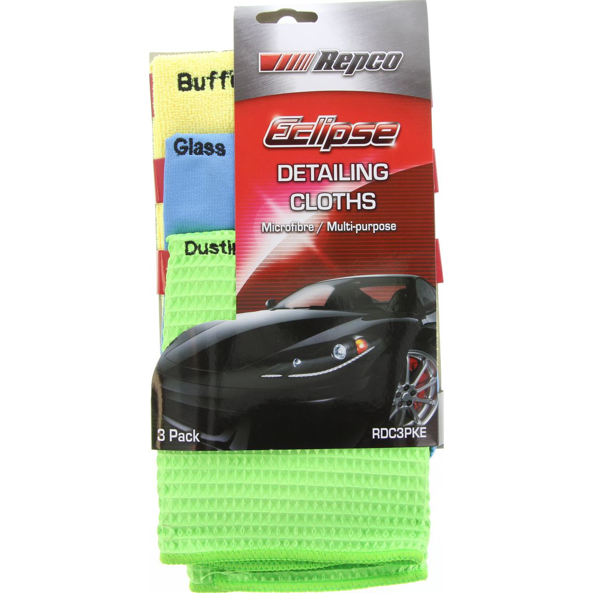 Eclipse Assorted Detailing Cloths 3Pk RDC3PKE