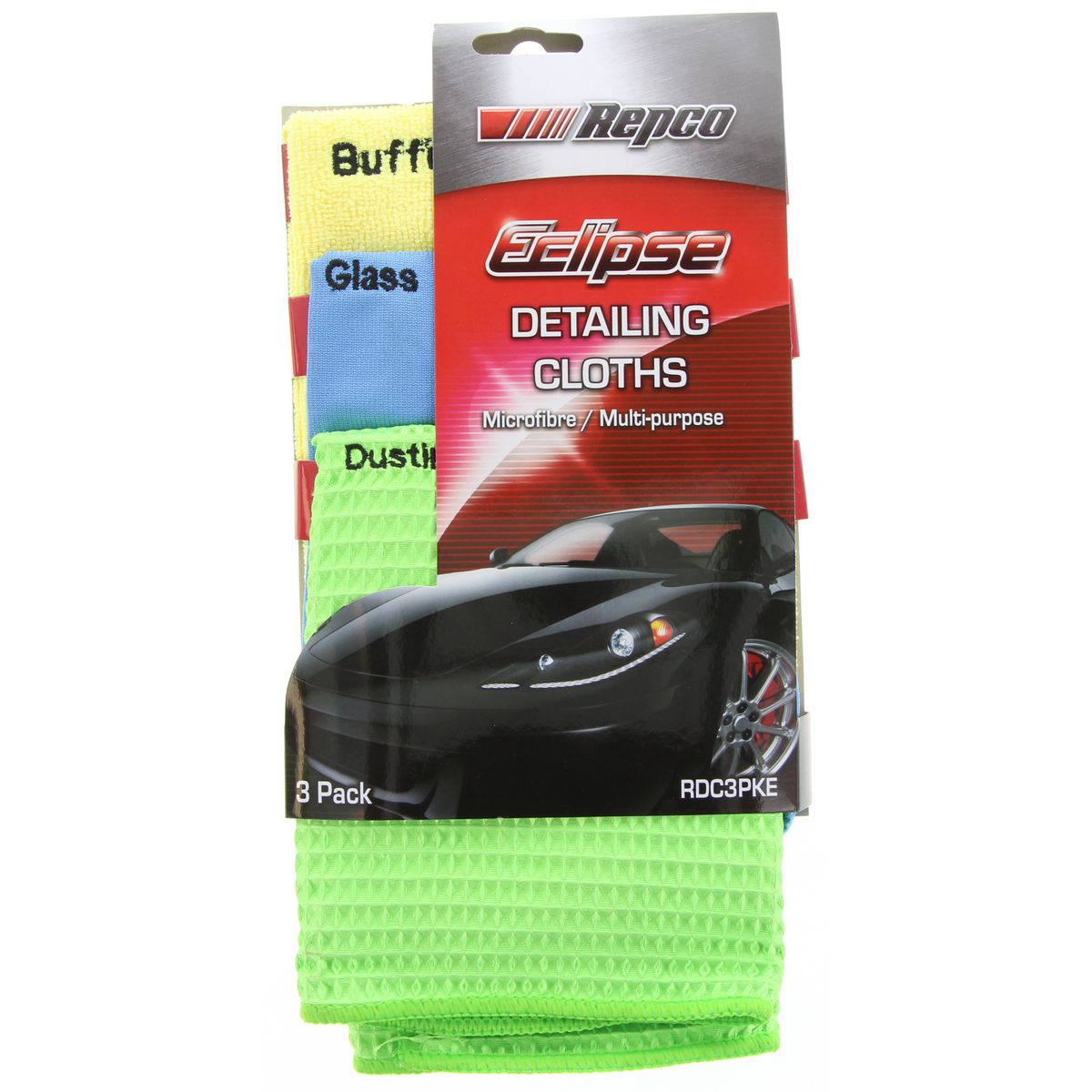 Eclipse Assorted Detailing Cloths 3Pk RDC3PKE