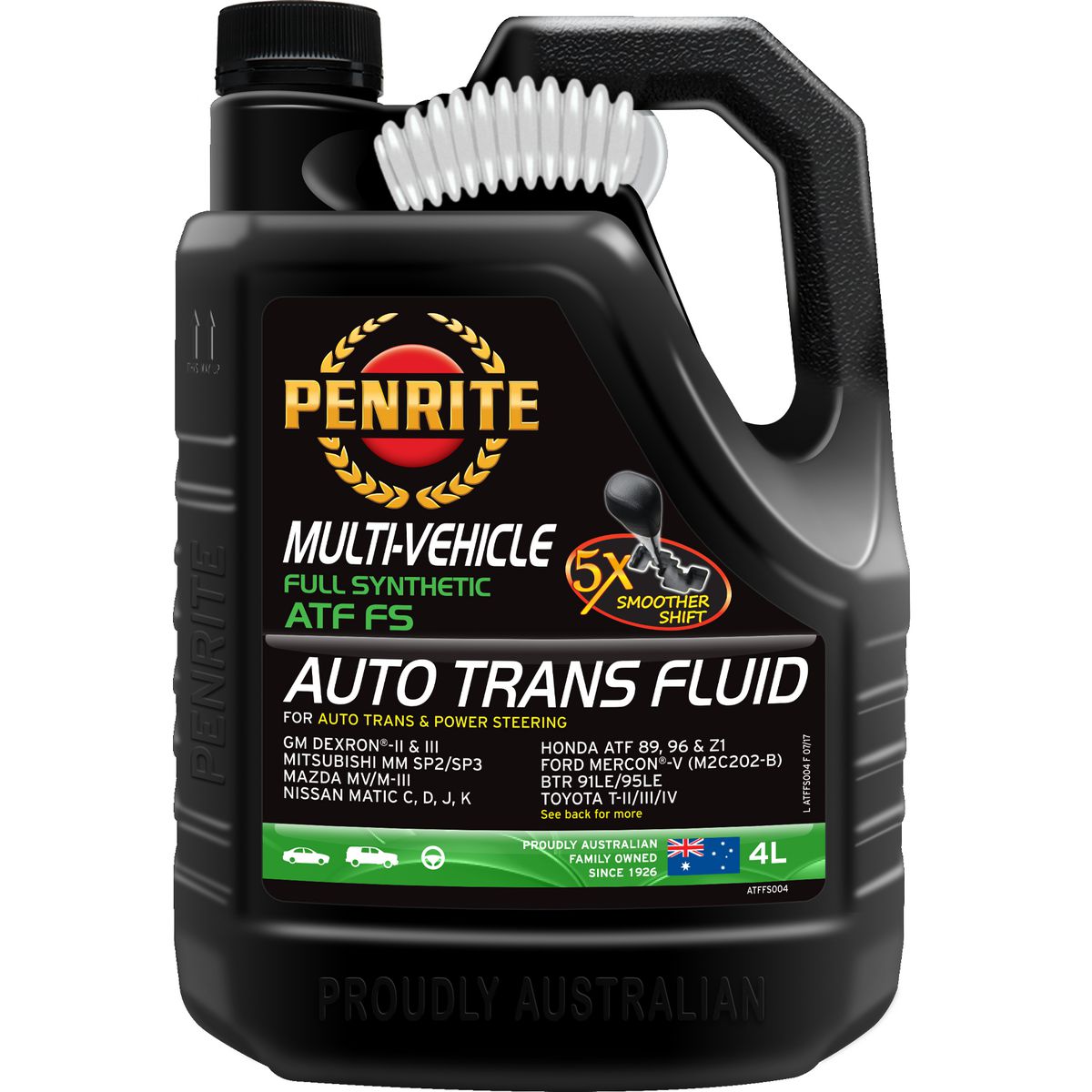 Penrite ATF FS Multi Vehicle Automatic Transmission Fluid 4L ATFFS004