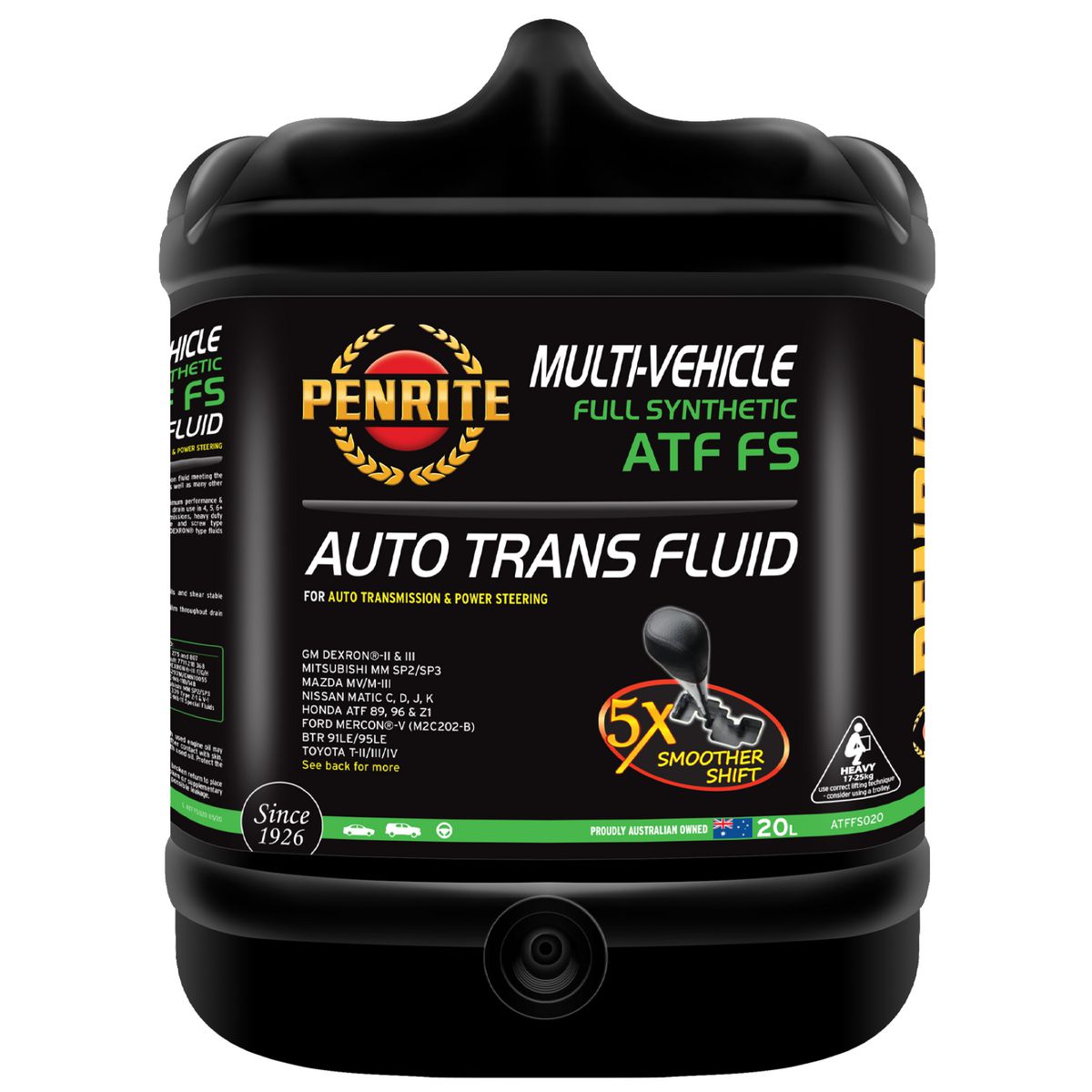 Penrite ATF FS Multi Vehicle Automatic Transmission Fluid 20L ATFFS020