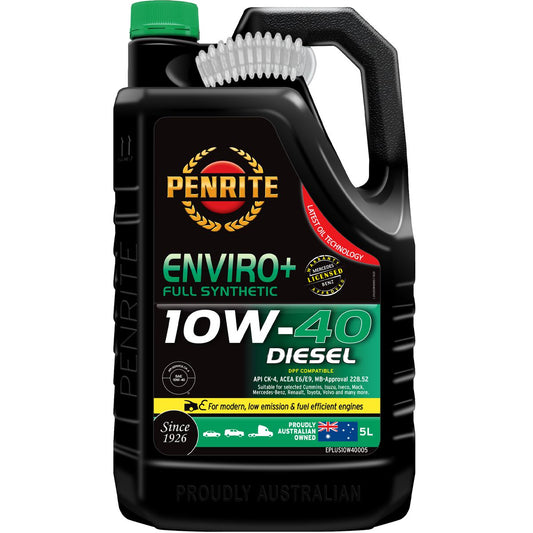 Penrite Enviro+ 10W-40 Diesel Cj-4-Sm Engine Oil 5L