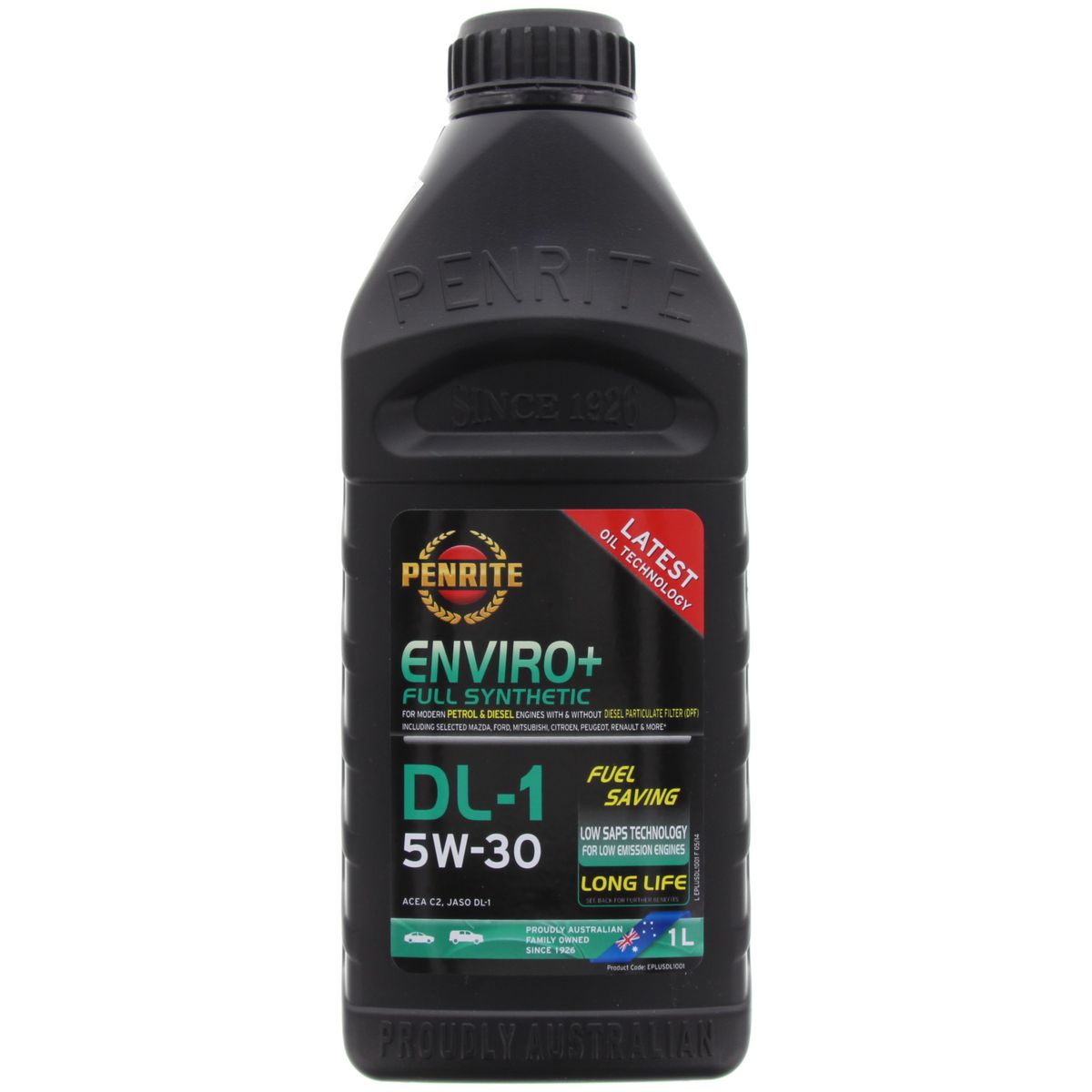 Penrite Enviro+ Dl Engine Oil 5W-30 1 Litre EPLUSDL1001