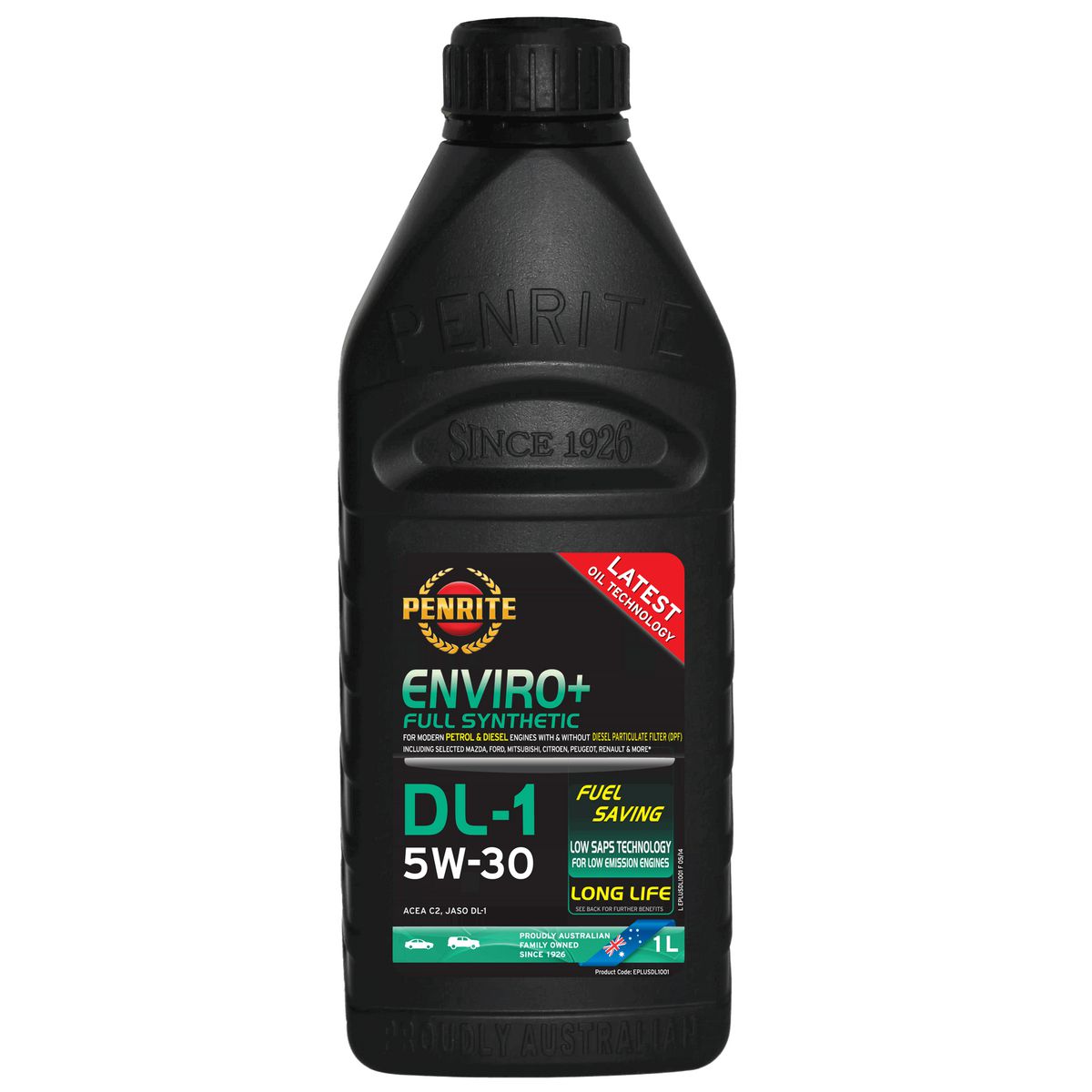 Penrite Enviro+ Dl Engine Oil 5W-30 1 Litre EPLUSDL1001