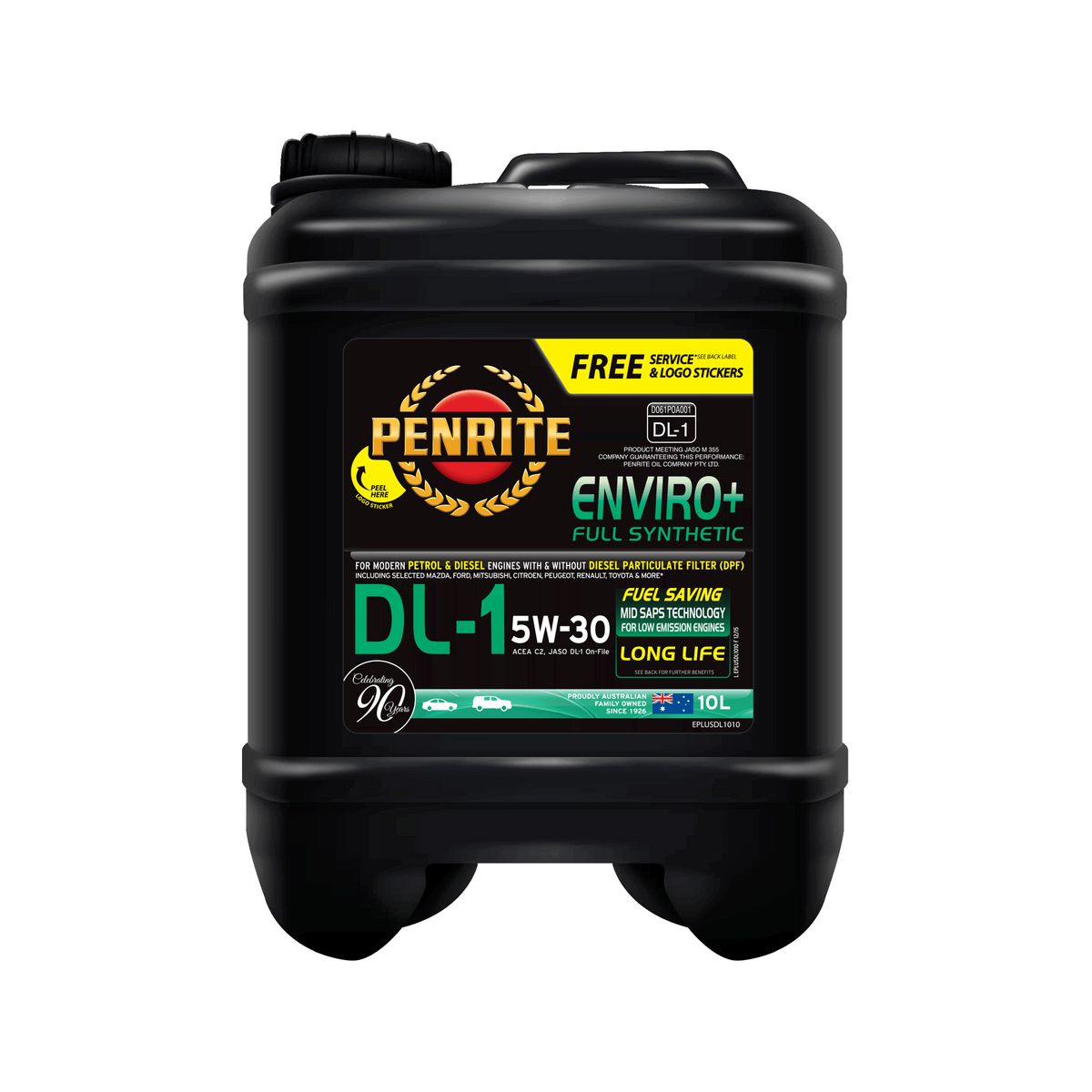 Penrite Enviro+ Dl Engine Oil 5W-30 10 Litre EPLUSDL1010