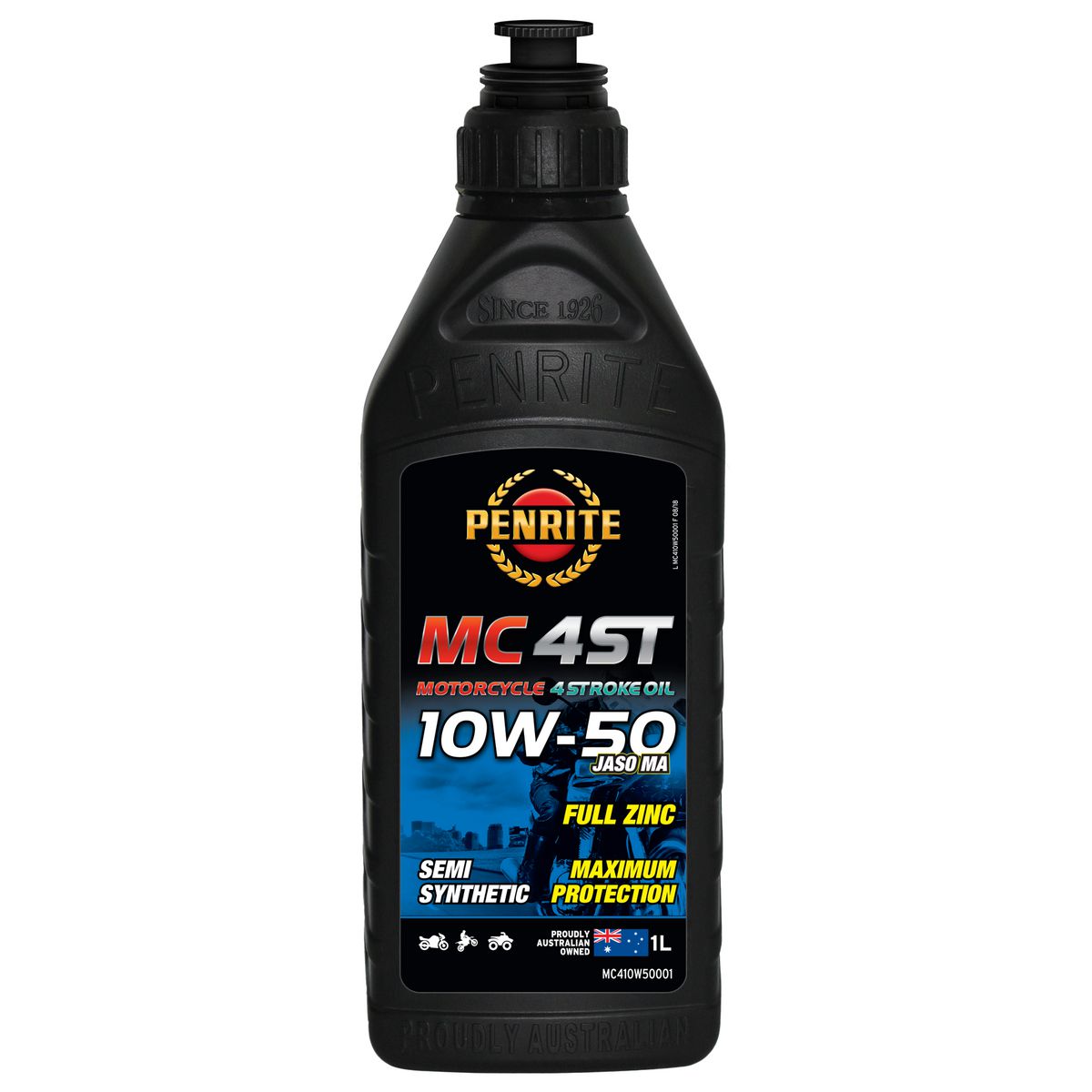 Penrite MC-4ST 4 Stroke Oil Semi Synthetic 10W-50 1L