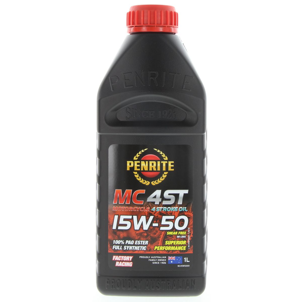 Penrite MC-4 ST 15W-50 PAO/Ester Motorcycle Oil 1L