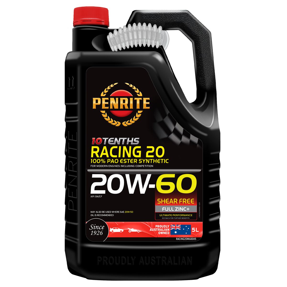 Penrite 10 Tenths Racing 20W-60 Engine Oil 5L