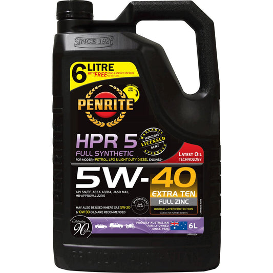 Penrite HPR 5 SAE 5W-40 Engine Oil 6L