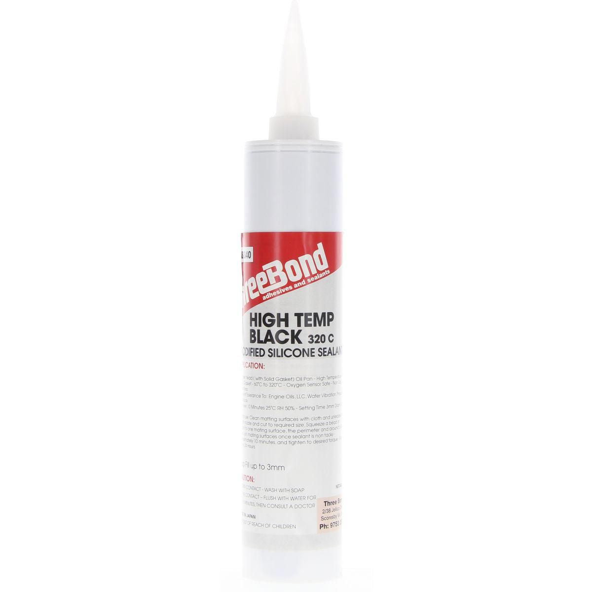 ThreeBond High Temp RTV Silicone Liquid Gasket Black 340g 1207B-340