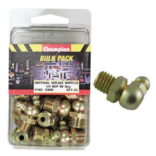 Champion Fasteners Grease Nipple 1/4in BSP 90 CN60