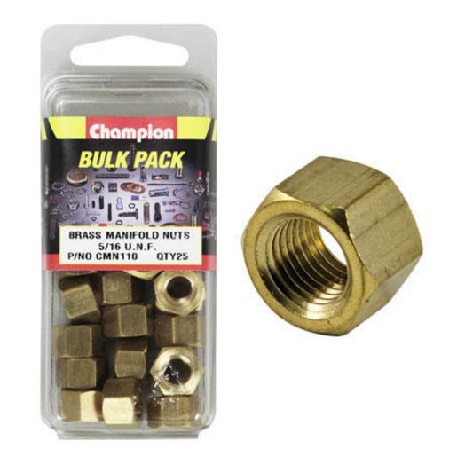 Champion Brass Nut Manifold 5/16" UNF 25Pk CMN110