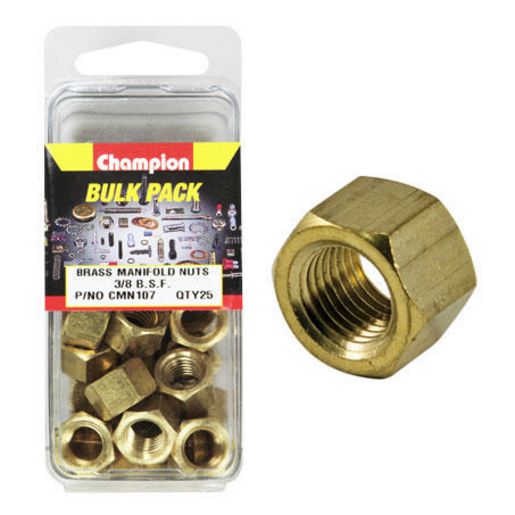 Champion Fasteners Manifold Nut Brass 3/8in BSF CMN107