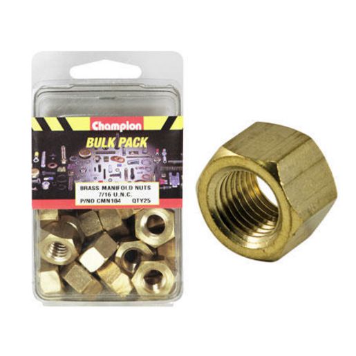 Champion Brass Nut Manifold 7/16" UNC 25Pk CMN104