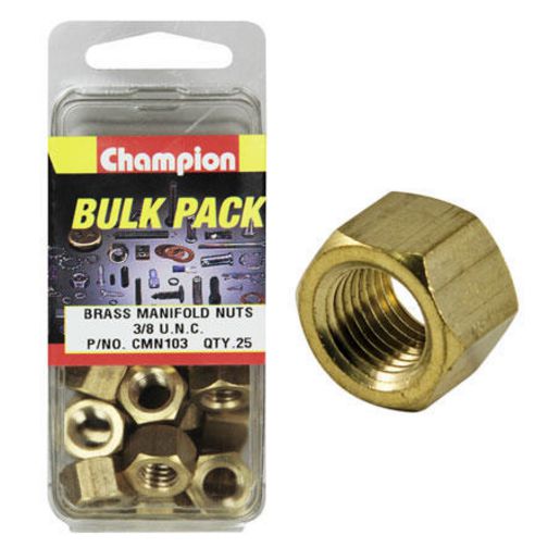 Champion Brass Nut Manifold 3/8" UNC 10Pk CMN103
