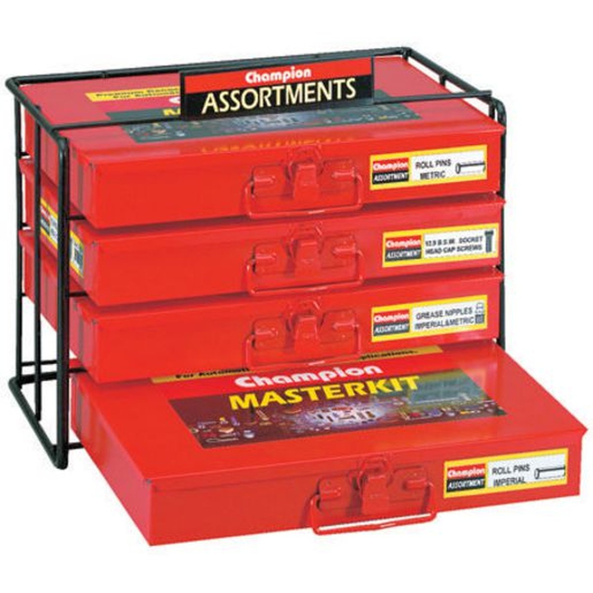 Champion Fasteners 4 Tier Assortment Kit Display Stand CDS10