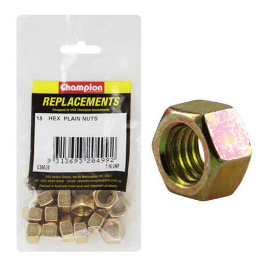 Champion Fasteners Hex Plain Nut 7/16In Unf Class 5 C365-20