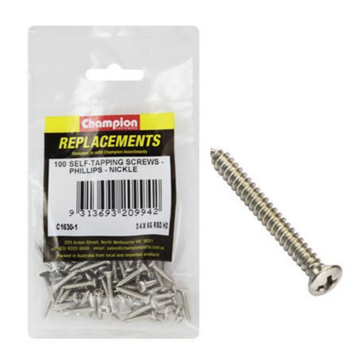 Champion Fasteners Self TaPPEr Screw Rsd Phillips 3.5 X 19mm Nickel Plated C1630-1