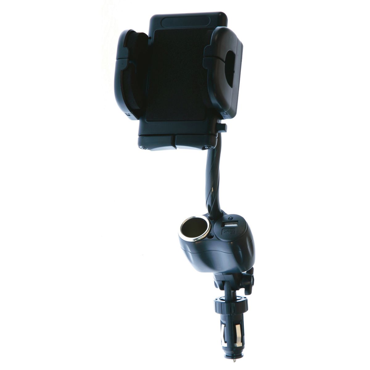 Aerpro Cigarette Socket Adaptor With Phone Holder And Adjustable Arm 12V APH350