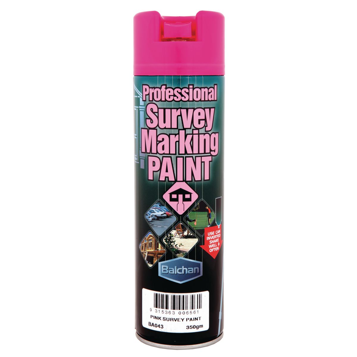 Balchan Professional Survey Marking Paint Brilliant Pink 350g BA043