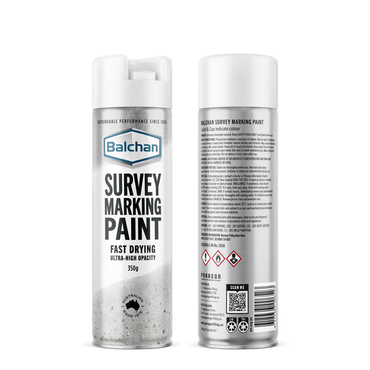 Balchan Survey Paint 350g White BA207