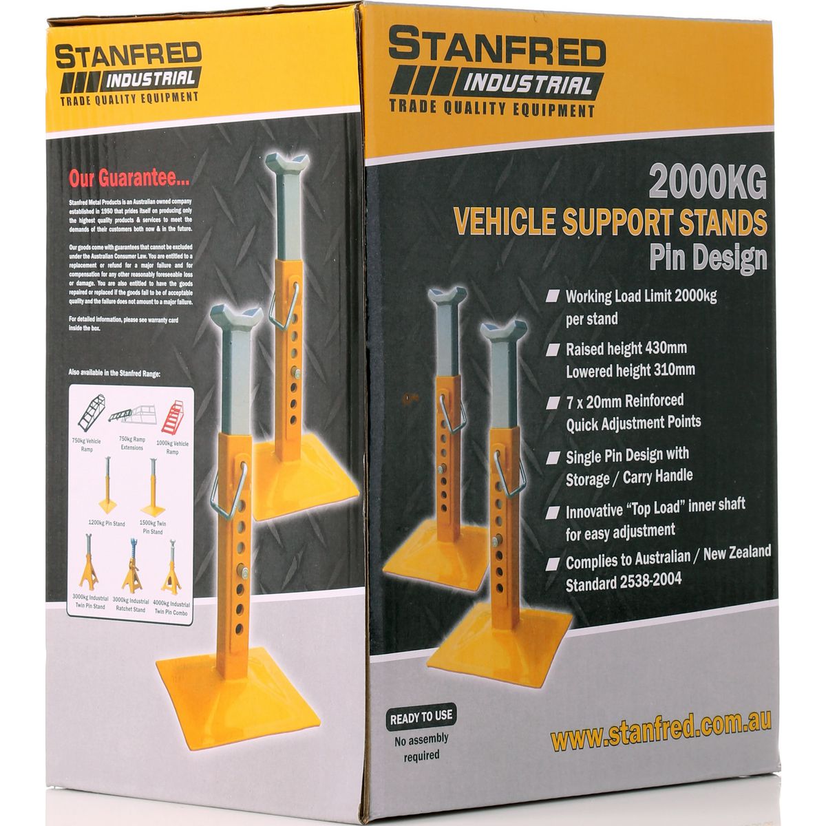 Stanfred Vehicle Stands Pin Type 2000Kg ASP2000