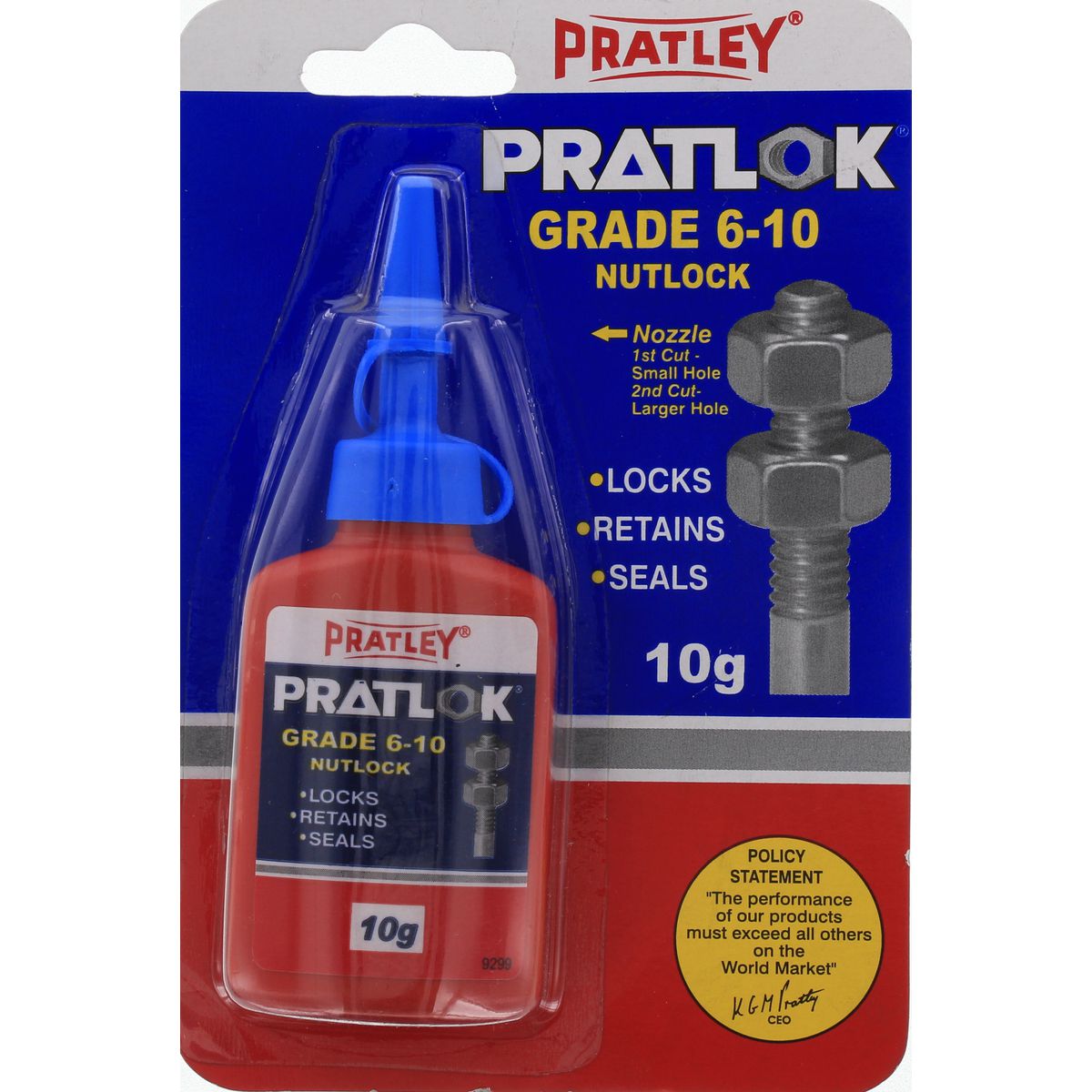 Pratley Pratlok Nut Lock Grade 6-10 10G 92070