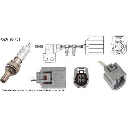 NTK Oxygen Sensor 4 Wire 770Mm Cable OZA495-F51
