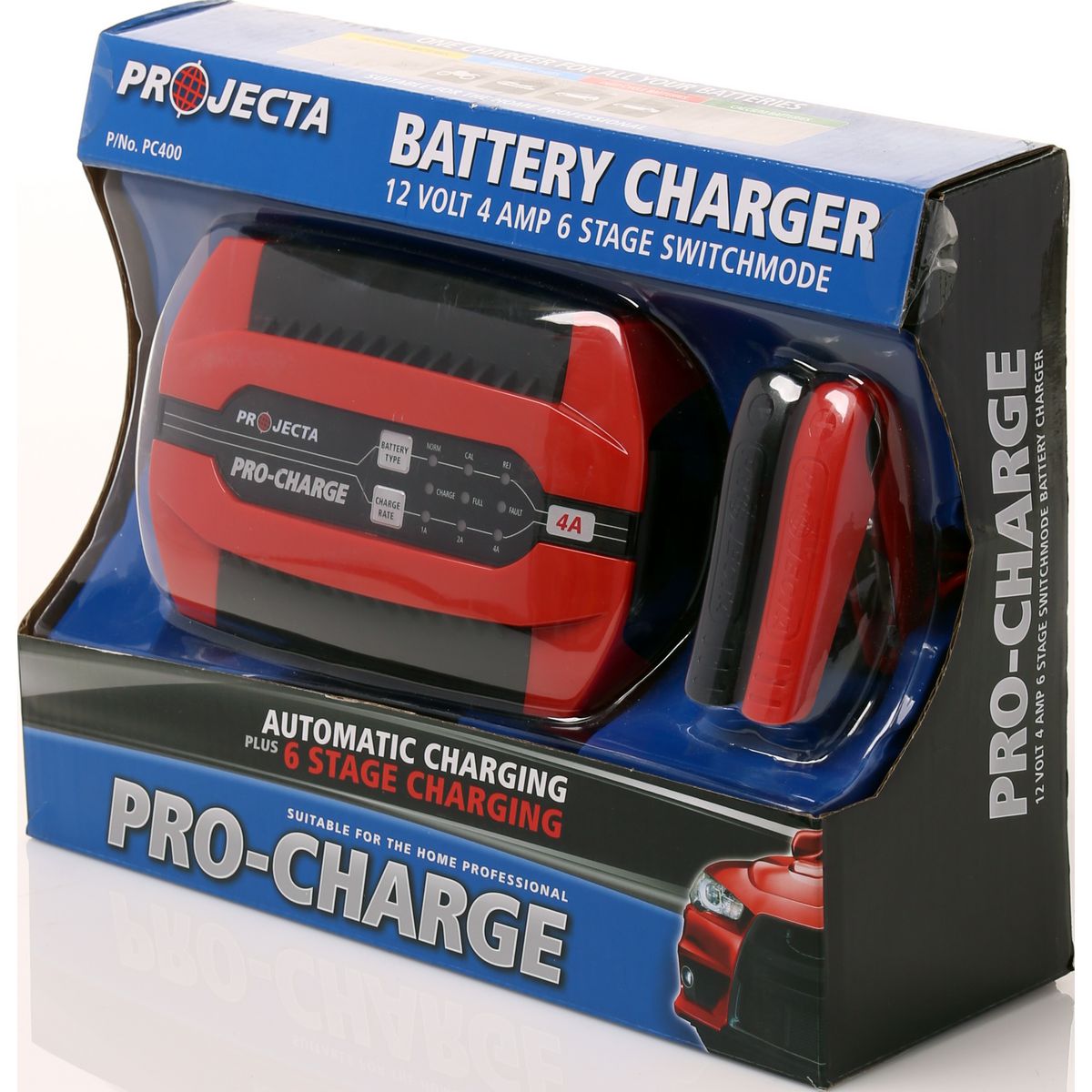 PROJECTA Pro-Charge 4A 12V Battery Charger PC400