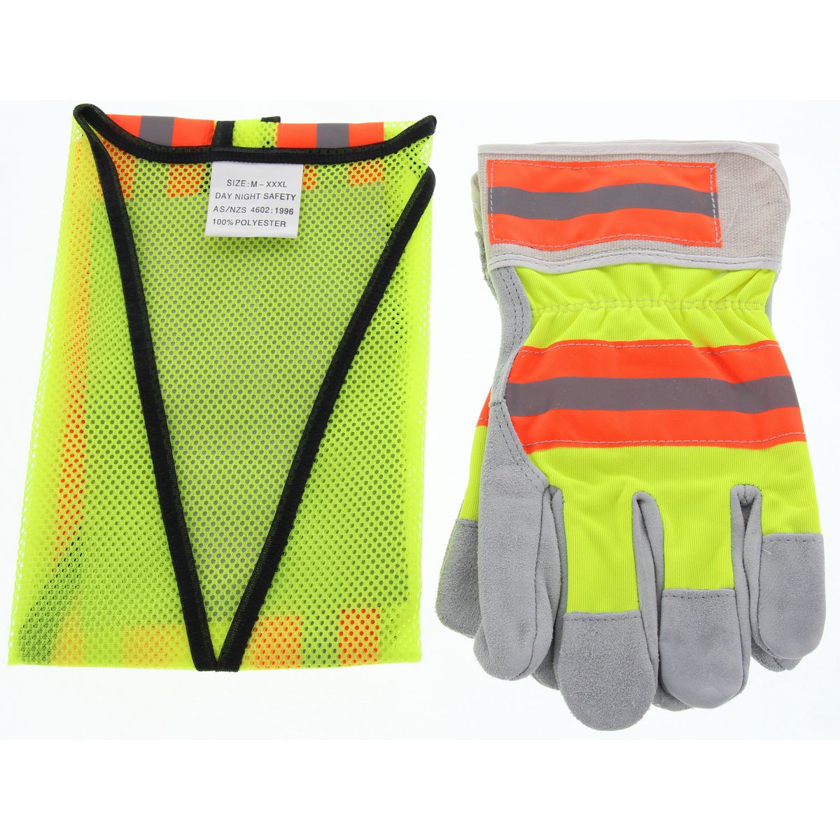 Safecorp Safecp Hi Visibility Vest & Gloves Pack SCP7005