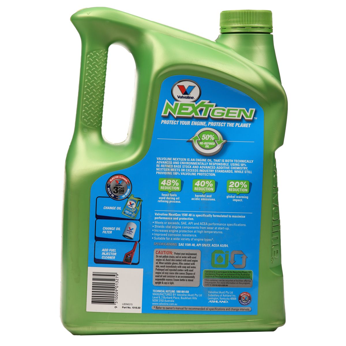 Valvoline Nextgen Engine Oil 15W-40 5 Litre 1018.05