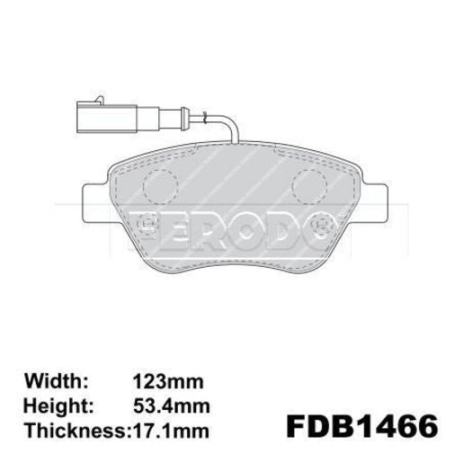 Ferodo Brake Pad Set FDB1466