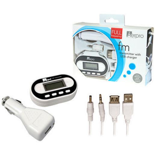 Aerpro Full Frequency Fm Transmitter With Usb Charger 12 / 24 Dual Voltage ADM150TC