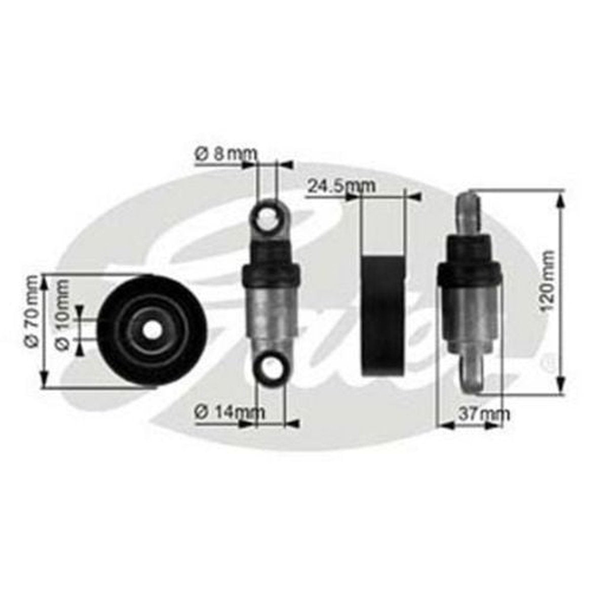 Gates Automatic Belt Tensioner 38242