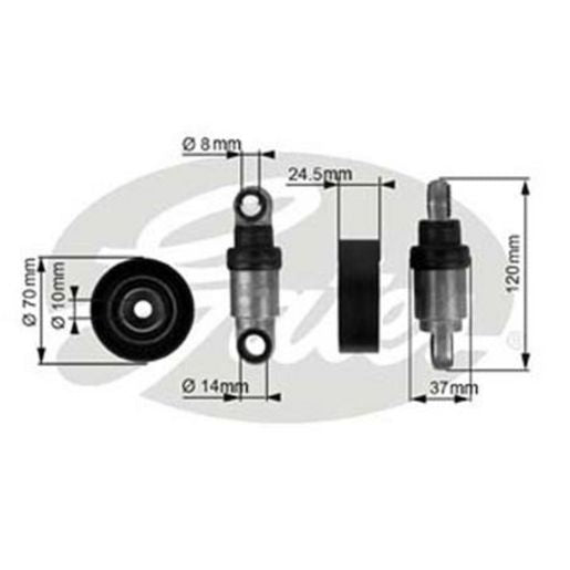 Gates Automatic Belt Tensioner 38242